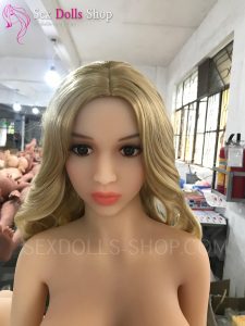 YL 141cm D cup fair skin light brown nipples head 369