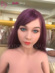 YL 146cm M cup tan skin light brown nipples head 56