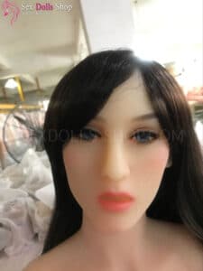 YL 141cm D cup fair skin light brown nipples head 8