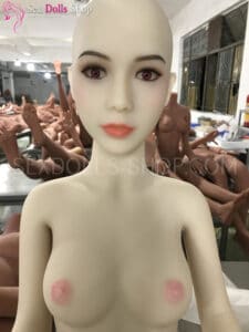 wmdoll 140cm A cup fair skin pink nipples head 56