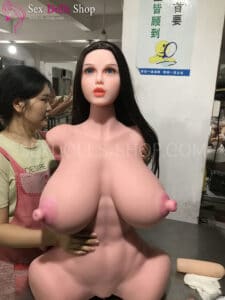 wmdoll torso 85cm L cup pink skin pink nipples penetrable breasts head 185