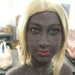 yl 146cm M cup black skin brown nipples head 105