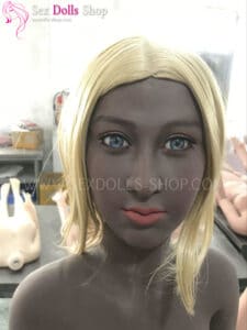 yl 146cm M cup black skin brown nipples head 105