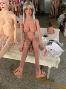 sedoll 150cm E cup dark tan skin light brown nipples head 22