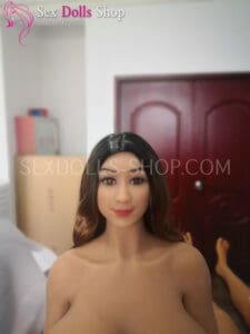 Irontech 140cm K cup tan skin brown nipples head Jojo