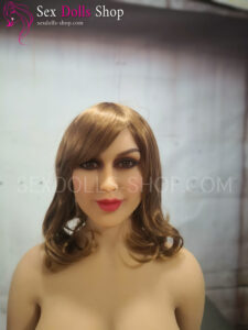 Irontech 161cm F cup tan skin brown nipples head Jessica