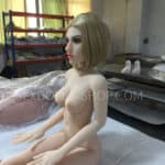 wmdoll 145cm C cup white skin light brown nipples head 159